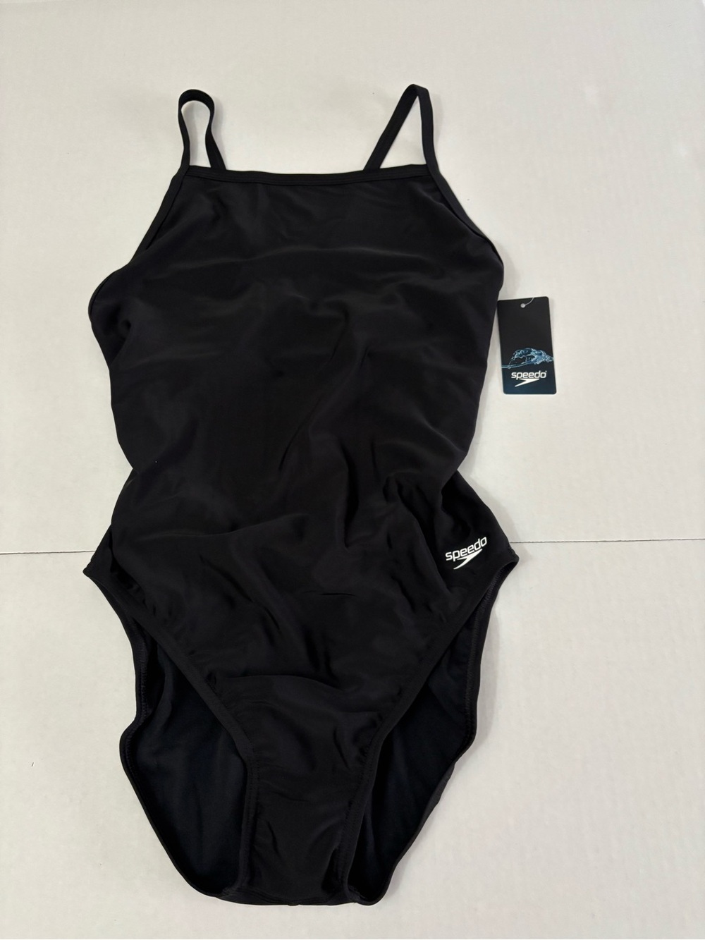 Speedo Women's Team Black Size 14/40 One Piece Swimwear Pull On